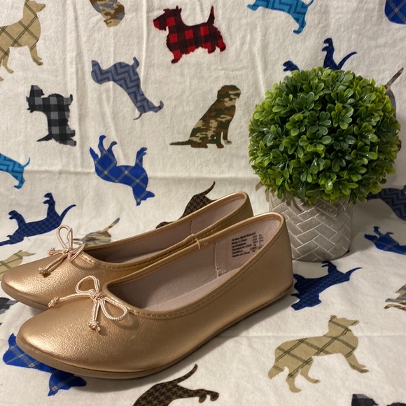 Zoe & Zac Other - Girls Zoe & Zac gold ballet flats. Size 3 1/2. NWOT